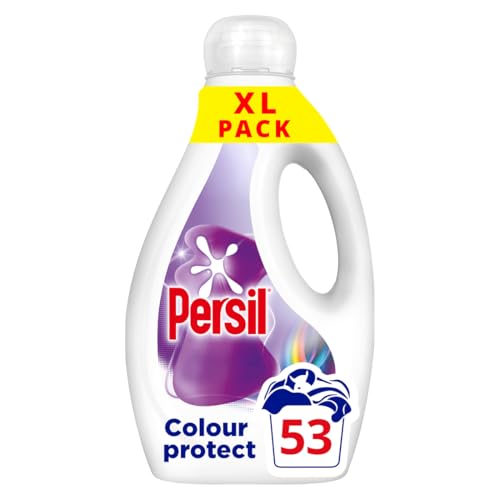 Persil Colour Laundry Washing Liquid Detergent keeps colours bright outstanding stain removal in quick & cold washes 53 washes (1.431 L)