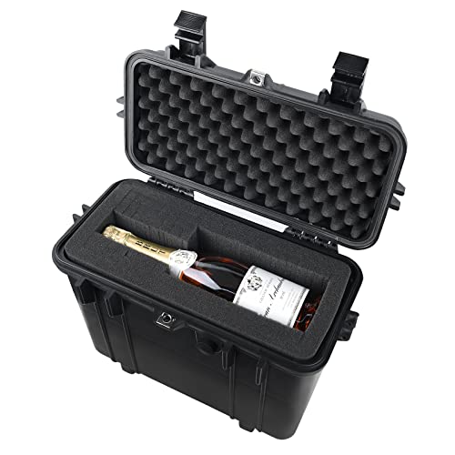 Meijia All Weather Waterproof Hard Camera Case With Customized Fit Foam Included, Elegant Black,Fit For Drones,Camera,Lens,16.26X8.66X13.39Inches #TOP6