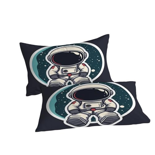 Housse de couette cosmic sky 200x200 microfibre avec 2 taies d'oreiller