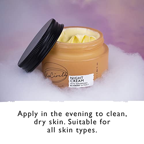 Upcircle Night Cream With Hyaluronic Acid + Niacinamide 1.85Oz - Nourishing And Unscented For Sensitive Skin With Anti-Ageing Properties - Vegan + Cruelty-Free #TOP3