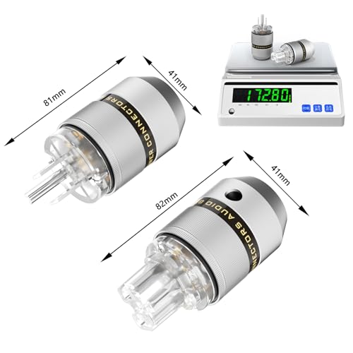 Conector de corriente Preffair US AC 3 polos Rhodium miniatura 2
