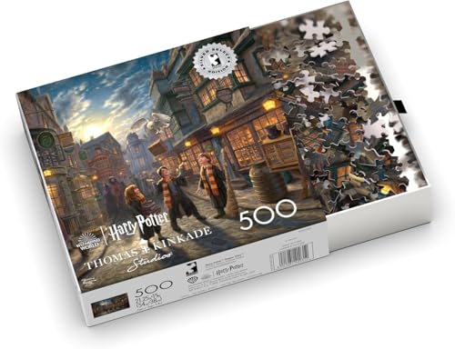 Buffalo Games - Silver Select - Harry Potter - Diagon Alley - 500 Piece Jigsaw Puzzle for Adults -Challenging Puzzle Perfect for Game Nights - Finished Size is 21.25 x 15.00