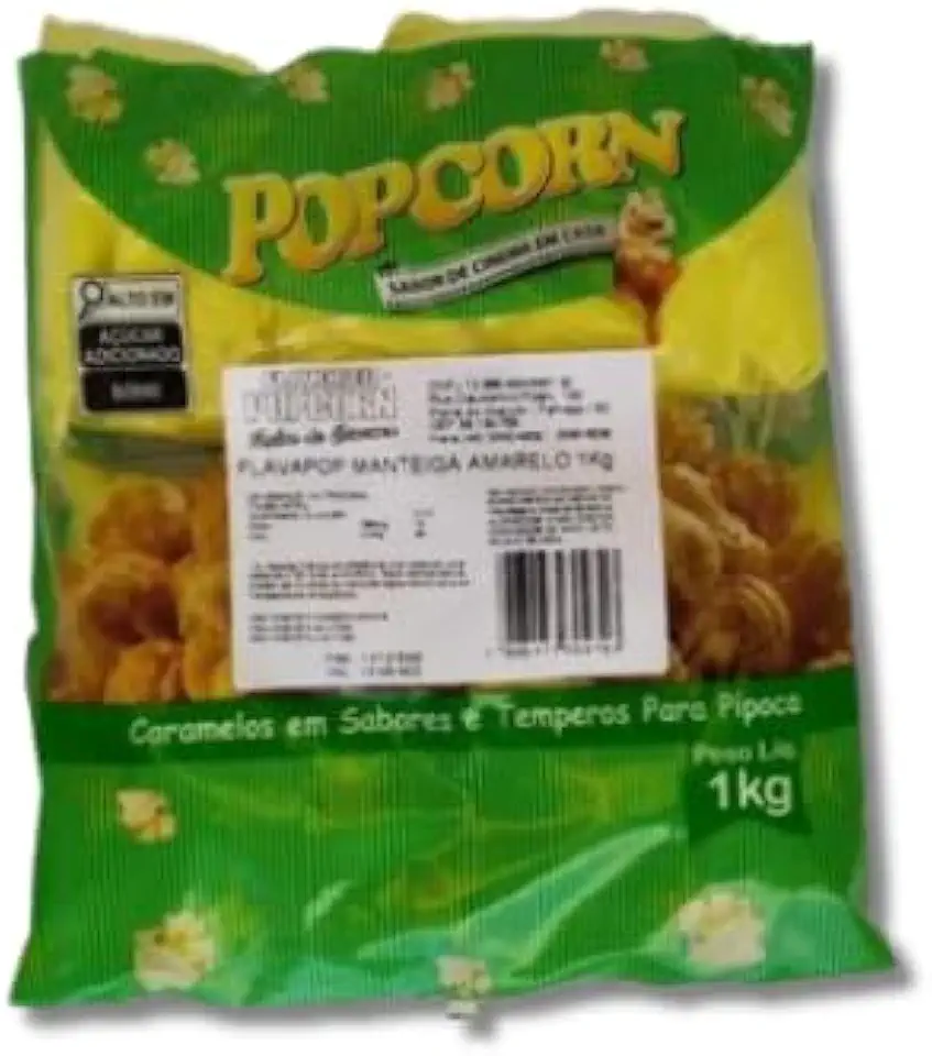 FLAVAPOP - Sal Micronizado Sabor Manteiga Amarelo Popcorn