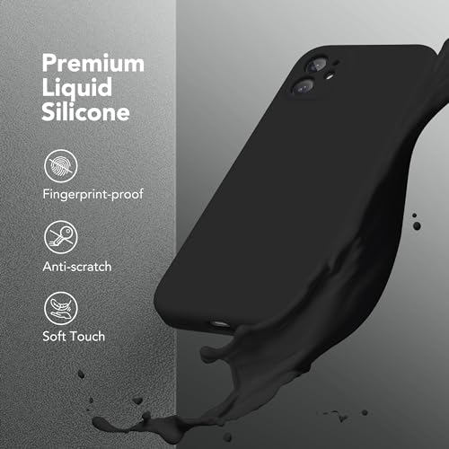 Image of Magnetic for iPhone 11 Phone Case Silicone, Compatible with MagSafe, [Full Camera Protection][Screen Protector] Slim Shockproof Protective Case for iPhone 11 6.1 inch, Black