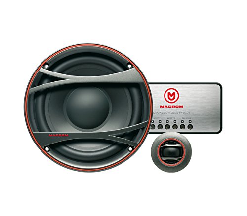 Macrom M2S - Serie 165 mm - 15.88 cm - 2-WEG Sistema de Auto-Altavoz (90 db, 220 Watt) - 1 par Cover
