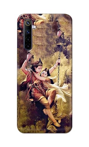 Image of Printed Hard Back Cover for Realme 6S Back Cover (Radha Krishna Love -J1) -190724(EA)