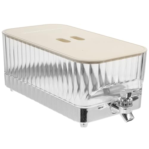 Cabilock Drink Bucket with Tap Coffee Decanter Tea Carafes Juice Carafes Drink Dispensers for Parties Iced Beverage Dispenser Drink Dispenser for Fridge Kettle Pp Refrigerator Drinks