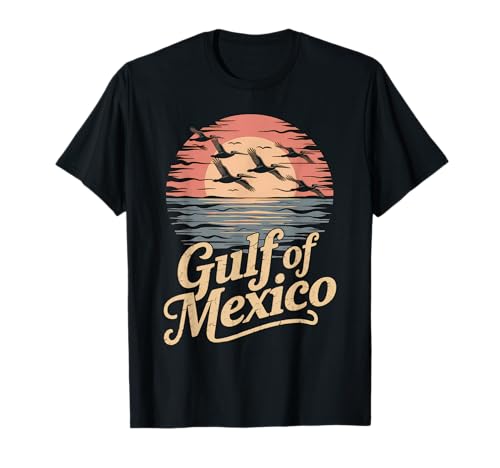 Gulf Of Mexico Gift Men Women Flag Beach Golfo De Mexico T-Shirt