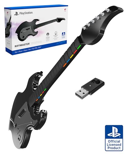 【SONY公式ライセンス商品】PDP RiffMaster ワイヤレスギターコントローラー Fortnite Festival/Rock Band 4対応 折りたたみ式 PS5/PS4 超低遅延&36時間プレイ可能【国内正規品】