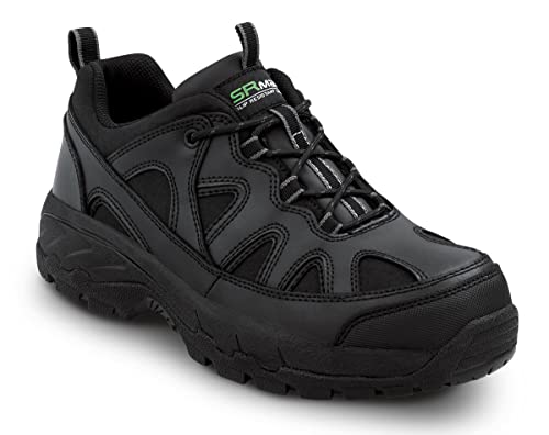 SR Max Walden, Unisex, Black, Athletic Style Steel Toe, EH, Slip Resistant Work Shoe (15.0 M)