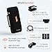 PAJ GPS Dog Tracker - 4G Real-Time Tracking & Runaway Alerts - Waterproof, Long-Range, Smart App Monitor Health & Activity - Fits Any Collar, Mini Device Navigator Chip - Subscription Required - Black