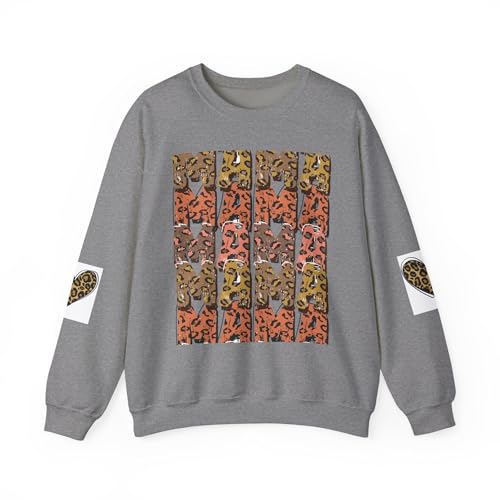 Stylish Unisex Crewneck Sweatshirt with Bold Animal Print