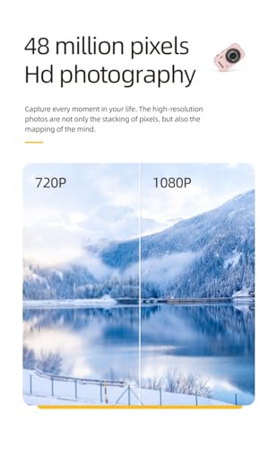 Cámara digital 4K para adolescentes con cámara de vlogging 48 MP 4