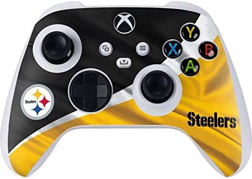Skinit Decal Gaming Skin Compatible with Xbox Series S Controller - Officially Licensed NFL Pittsburgh Steelers Distressed Design