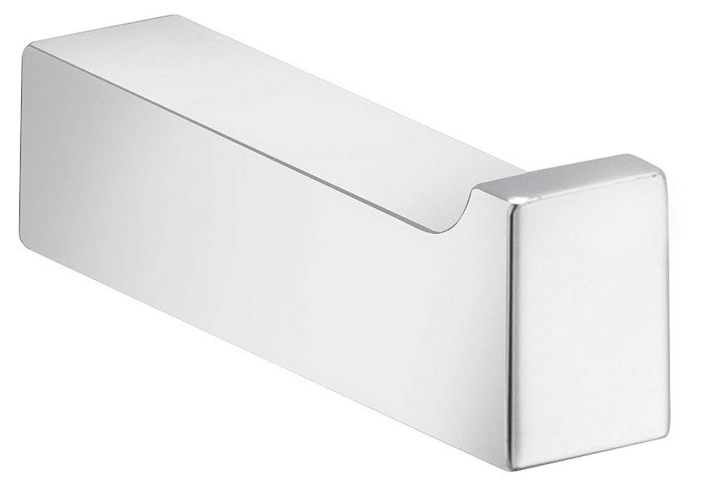 Keuco Elegance New 11616010000 Gancio Portaccappatoio Cromato 82 Mm - Fissaggio Nascosto, Made In Germany, Design Senza Tempo Per Bagno