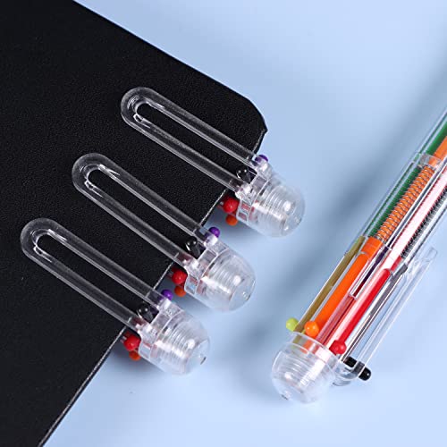 Anutrion Multicolor Ballpoint Pen, 20 Pack 0.5Mm 6-In-1 Multicolor Pens For Kids, 6 Color Retractable Ballpoint Pens Bulk, Multicolor Pens For Office School Teens Students Kids Party Gift #TOP4
