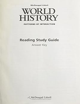 Paperback McDougal Littell World History: Patterns of Interaction: Reading Study Guide Answer Key Book