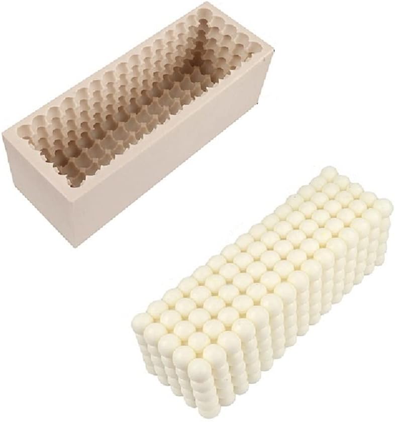 Verceco Silicon Candle Mold 3D Magic Bubble Cube Ball Soap