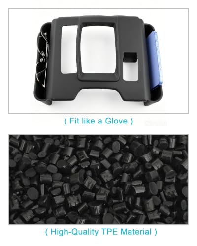 Image of CDEFG for 2026 Mazda CX-5 Gear Shift Panel Cover, Center Console Storage Box Trim Cover with Side Pockets, S Select Preferred Premium Accessories | Silicone Material