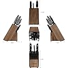 Knife Set 14-Piece Ultra-Sharp Full Tang Chef Knives with Block and Sharpener, High-Carbon Steel Black Handle for Kitchens, BBQs and Feasts, Rust-Resistant, Dishwasher-Safe, Gift for Chefs