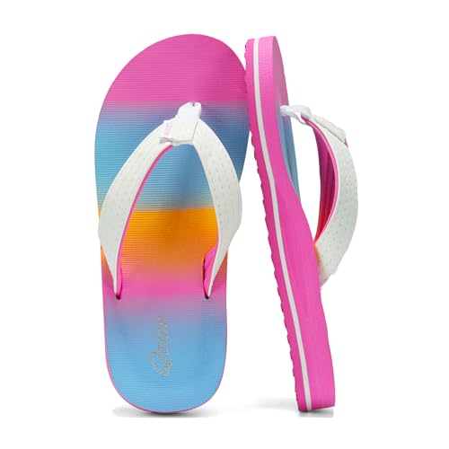 Qzize Kids Flip Flops – Soft Non‑Slip Yoga Mat Beach Sandals for Boys & Girls