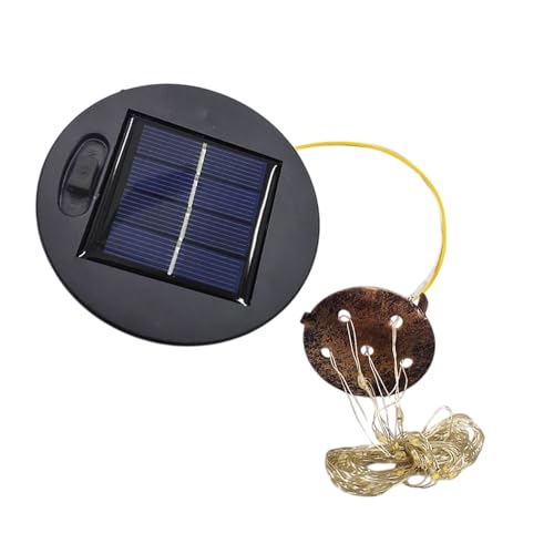 Solar Lights Replacement Top - Solar Light Parts - 3.34 Inch Panel Bulbs Waterproof for Patio Umbrella Fence Garden Flowers