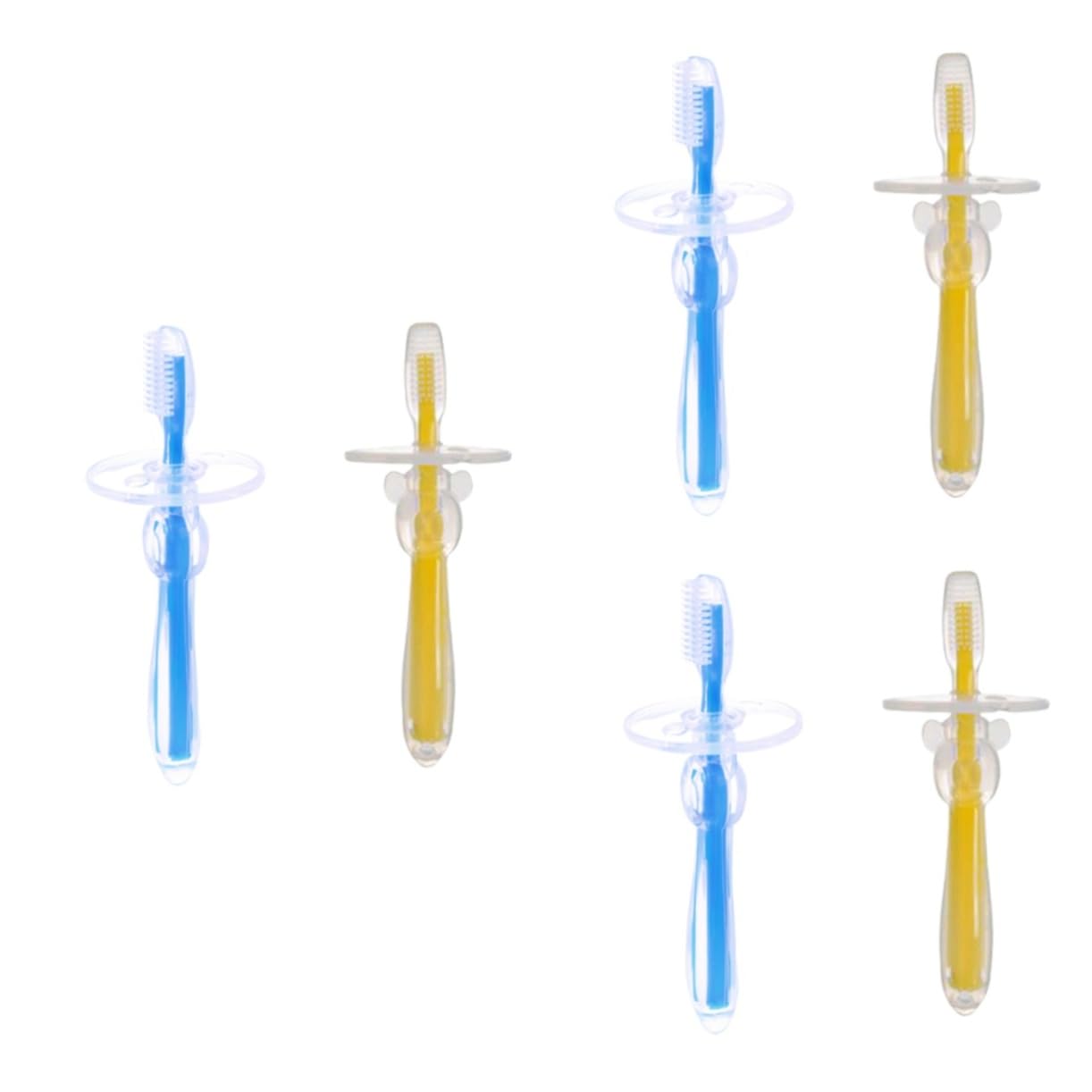 3 Set Di Spazzolini Da Per Ragazzi E Ragazze Spazzolini Da in Spazzola Per L'apprendimento A Forma Di Ombrello Setole Delicate Per Neonati 2 Pezzi * 3