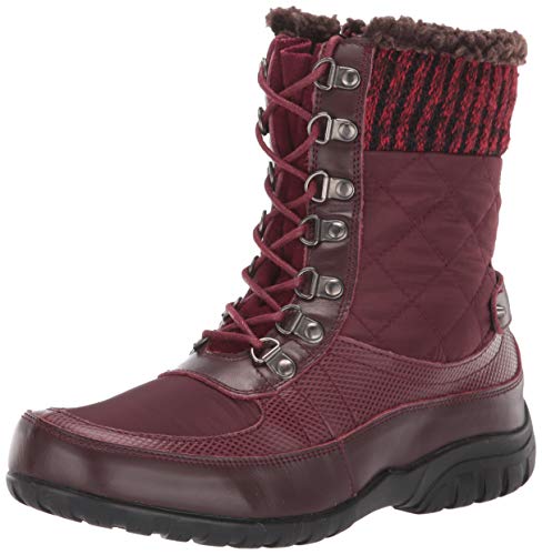 Propét Women's Delaney Frost Snow Boot, Bordo, 6.5 X-Wide #TOP13