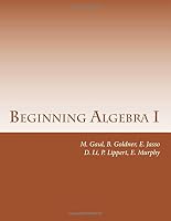 Beginning Algebra I 1537796577 Book Cover