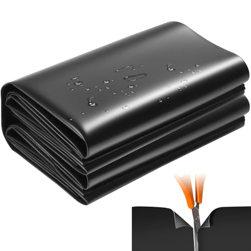 ENUTROF Lona para Estanque 2 x 3 m 0.2 mm de Espesor HDPE Lámina para Estanque Revestimiento de Estanque para Estanque Jardin Exterior Prefabricado, Estanque Tortugas, Fuentes Invernaderos (2x3m)