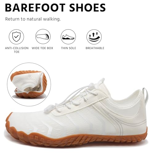 Image of EWUHA Barefoot Shoes Womens Mens Footwear for Walking Hiking with Wide Toe Box,Healthy & Non-Slip,Breathable Barefoot Vitality Water Shoes for Beach Pool Swim Outdoor (Unisex)