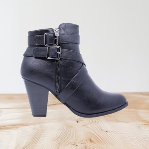 Forever - Women's 3 Buckle Bootie3