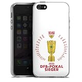 Silikon Hülle kompatibel mit Apple iPhone 5s Case transparent Handyhülle VfB Stuttgart...