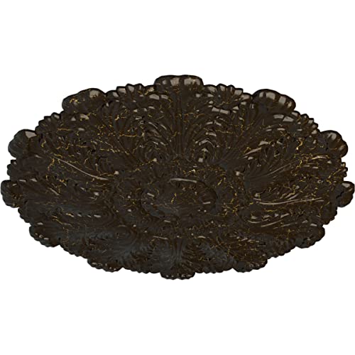 Image of 31 inchOD x 1 1 /2 inchP Durham Ceiling Medallion (Fits Canopies up to 4 1 /4 inch), Hand-Painted Stone Hearth Crackle