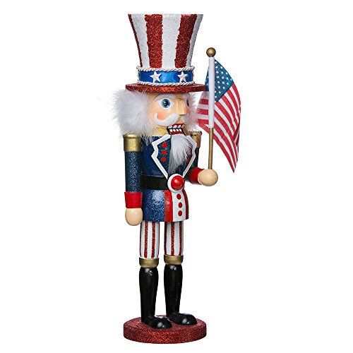 Kurt S. Adler Hollywood15-Inch Wooden Uncle Sam Nutcracker
