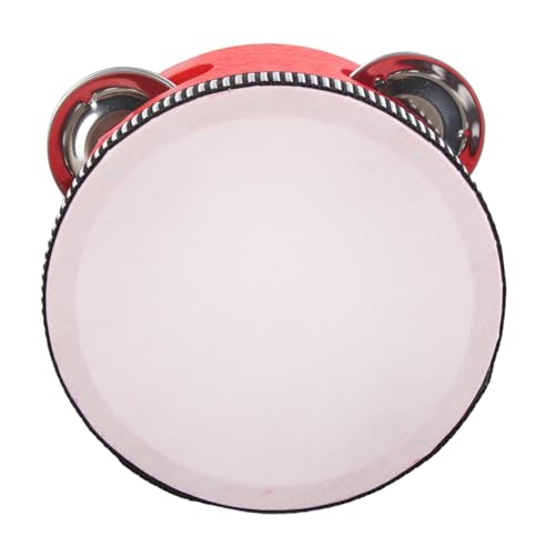 Tambor de Percussão, Pandeiro de Madeira Multiuso Sem Deformação Fácil de Tocar Estrutura Firme e Le