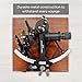 9 Inch Tamaya 1712 Sextant Instrument | Solid Aluminum Black Nautical Sextant for Celestial Navigation & Ship Positioning | Fully Functional Marine Navigation Tool with Anchor Wooden Box.