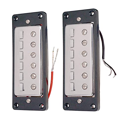 Micro guitare basse 6 cordes mini humbucker pour instrument électrique lot de 2