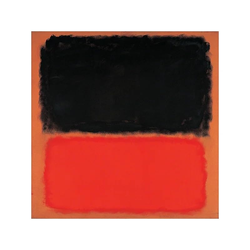 Art mural Mark Rothko tableau moderne abstrait 50x50cm impression sur toile décoration murale