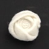 filzrosen basteln anleitung Filz-Rose klein wollweiß E+N Filz-Rose klein wollweiß, Durchmesser x Höhe: ca. 5 x 2,5 cm, Filz
