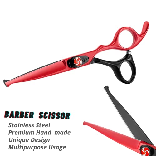 wishbeauty Kids Safety Round Tip Hair Scissors, Curved & Straight Blades - Image 2