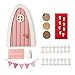Little Magic Feentür-Set aus Holz, Befestigung an Sockelleiste Miniaturtür für Magie magische tür
