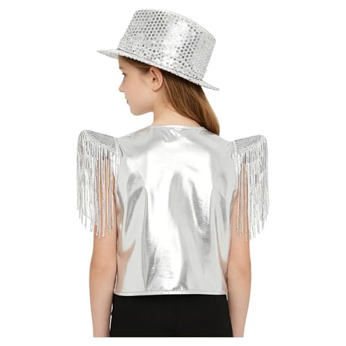 Veste de danse brillante pour enfants costume de fête ado 15-16 ans
