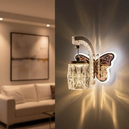 Image of BrightLyt Wall Lights for Home Decoration, Wall Lights for Living Room, Wall Lamps for Bedroom /Bathroom, Mirror Side Wall Scone Fixtures (Warm, Natural, Cool White)