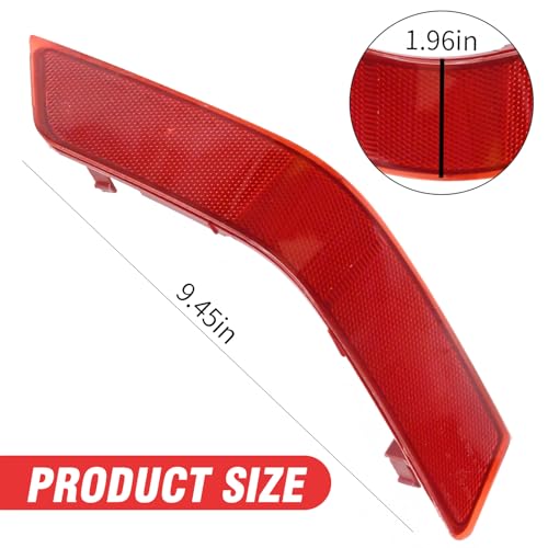 Image of 2Pcs Rear Left & Right Side Bumper Reflector Replacement for 2017 2018 2019 2020 Nissan Rogue Rear Bumper Reflector, Replace# NI1185105 NI1184105 26565-6FV0B 26560-6FV0B