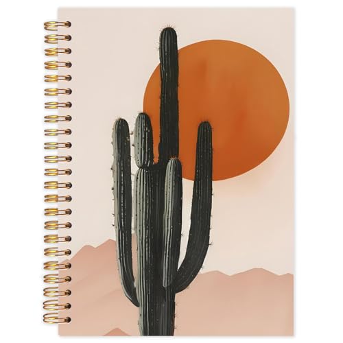 Carnet de notes Boho Western Cactus idéal pour organiser vos pensées au bureau ou en voyage