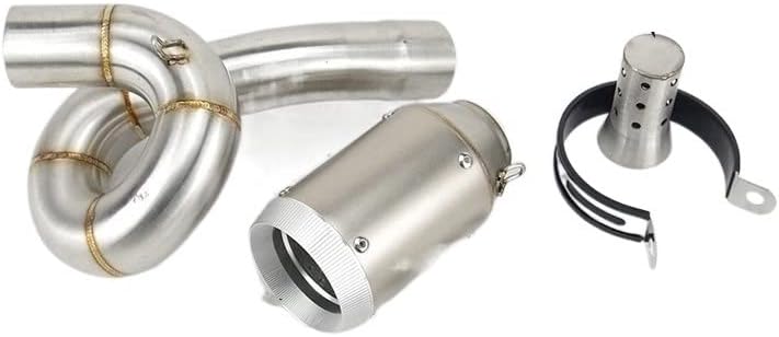 補修部品　2個 バイクマフラー カワサキ ZX6R ZX636 2009-2017 オートバイ排気ミドル