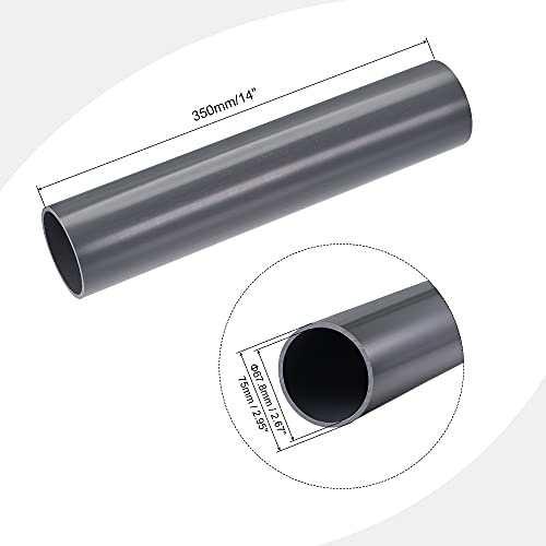 Tube PVC 75mm gris pour canalisation et évacuation d'eau rigide
