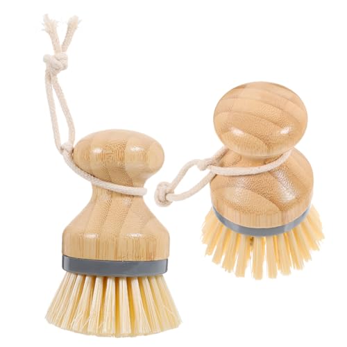 PRETYZOOM Dish Cleaning Brushes 2 Pack Reusable Kitchen Brushes for Dish Washing