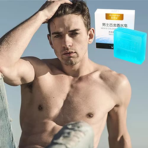 Men's Cologne Bath Soap Handmade - Masculine Fragrance Soap Bath Soap Oil Control, Natural Men Soap Wash Face Bath, Gift For Him (3Pc) #TOP3